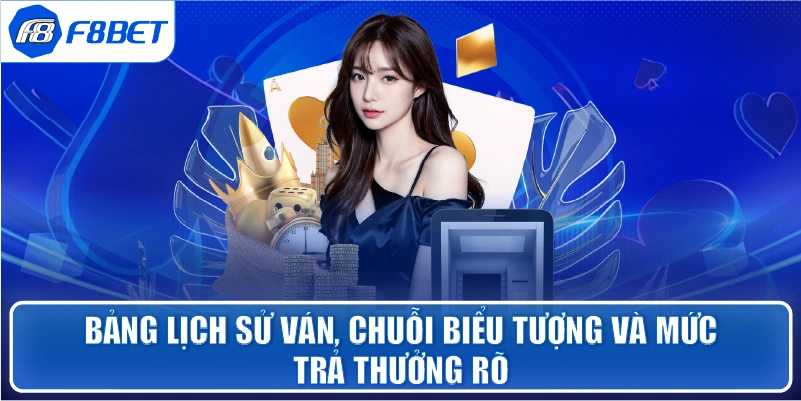 Bảng lịch sử ván, chuỗi biểu tượng và mức trả thưởng rõ