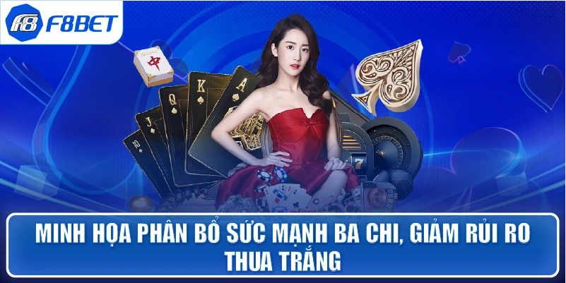 Minh họa phân bổ sức mạnh ba chi, giảm rủi ro thua trắng